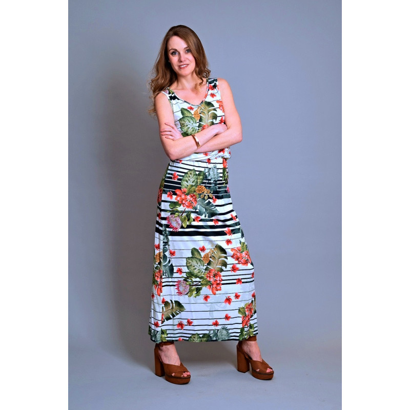 Dámské letní dlouhé šaty Nikola