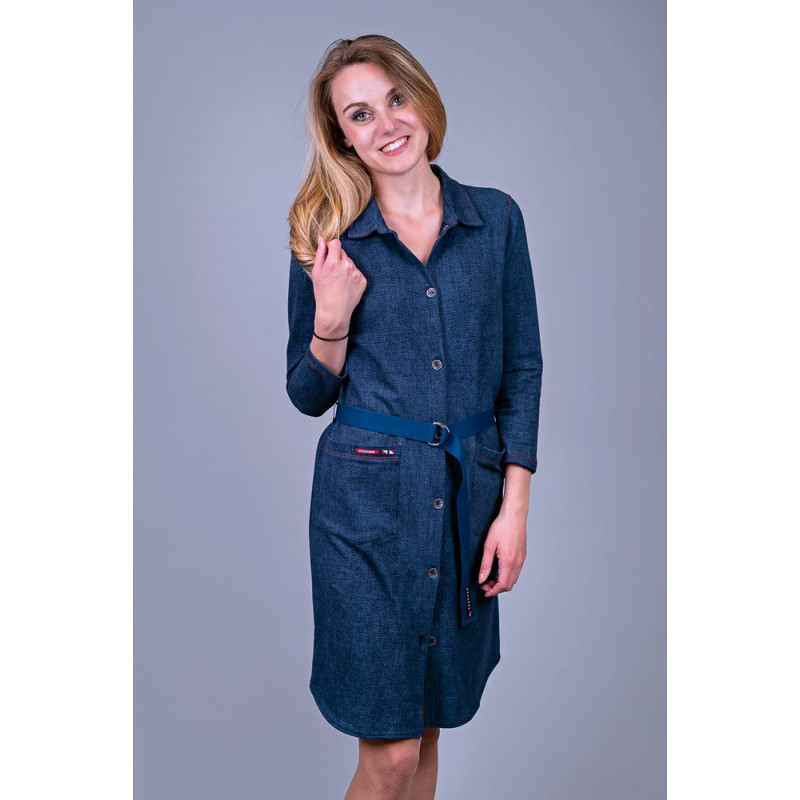 Dámské košilové šaty jeans