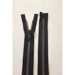 Dlouhý zip dělitelný - středně hrubý, 70 cm, zuby 8 mm, plast "Y"