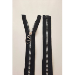 Dlouhý zip dělitelný - středně hrubý, 70 cm, zuby 8 mm, plast "e"