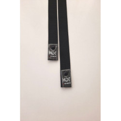 Designová šňůra černá, plochá koncovka, 130