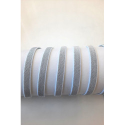 Pruženka, bílá/stříbro, 10