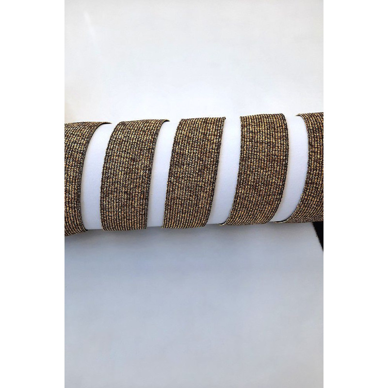 Pruženka, černá/zlatá, 30