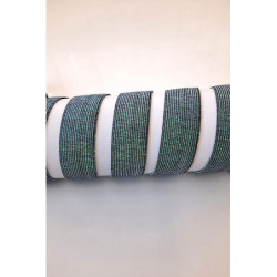 Pruženka, černá/tyrkysová, 30