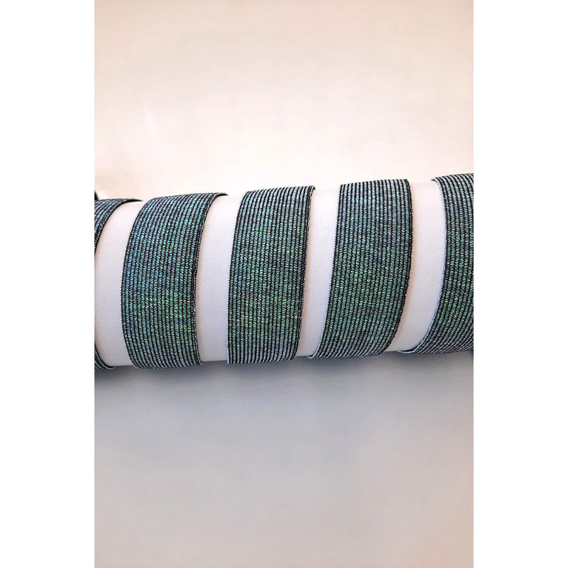 Pruženka, černá/tyrkysová, 30