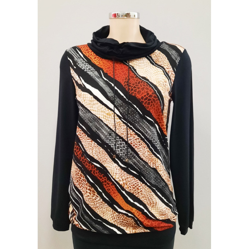 Střih - Gizela, dámská halenka s chomoutem vel. 36-50