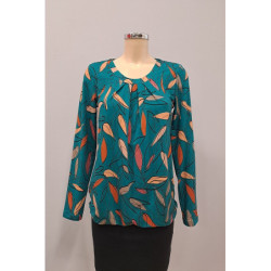 Střih - Milena, dámská halenka se sklady vel. 36-50