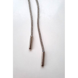 Designová luxusní šňůra bílá se štrasy 120