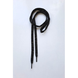 Designová šňůra/tkanička černá/zlatá 2, 125