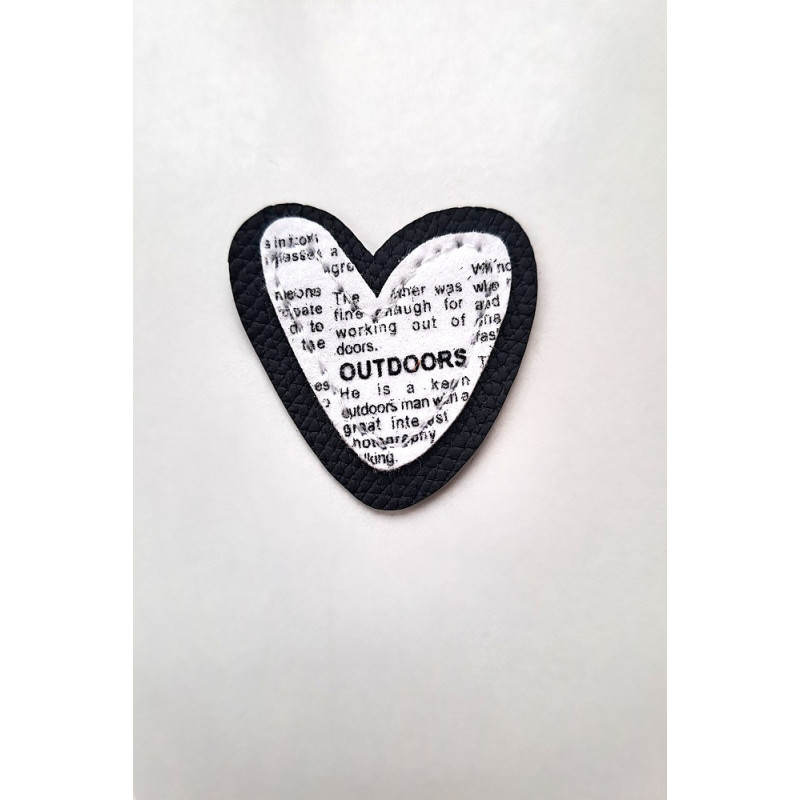 Nášivka, textil srdce OUTDOORS