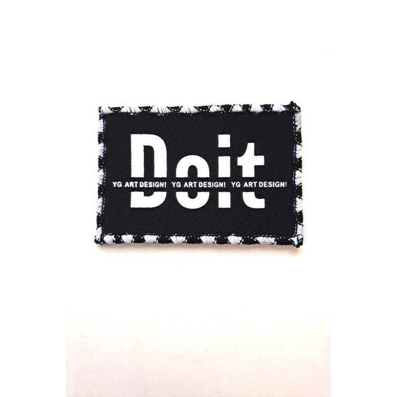 Nášivka, textil "Doit" černá