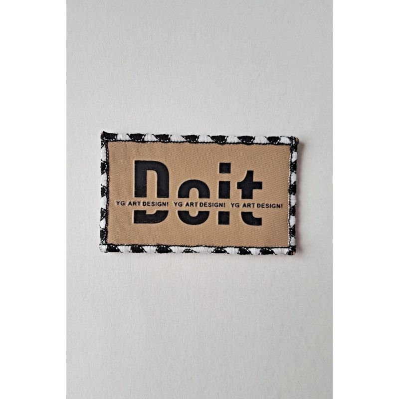 Nášivka, textil "Doit" béžová