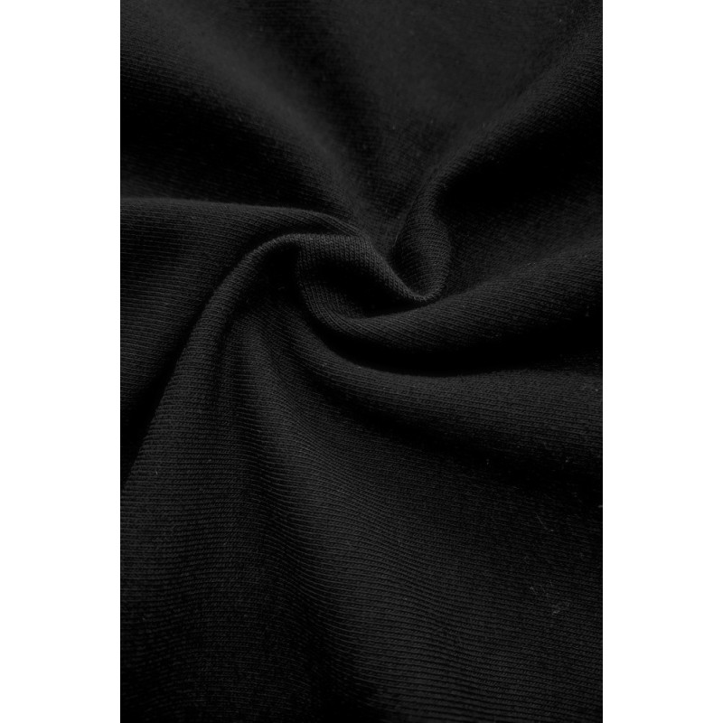 Teplákovina  bavlna/elastan, černá 240