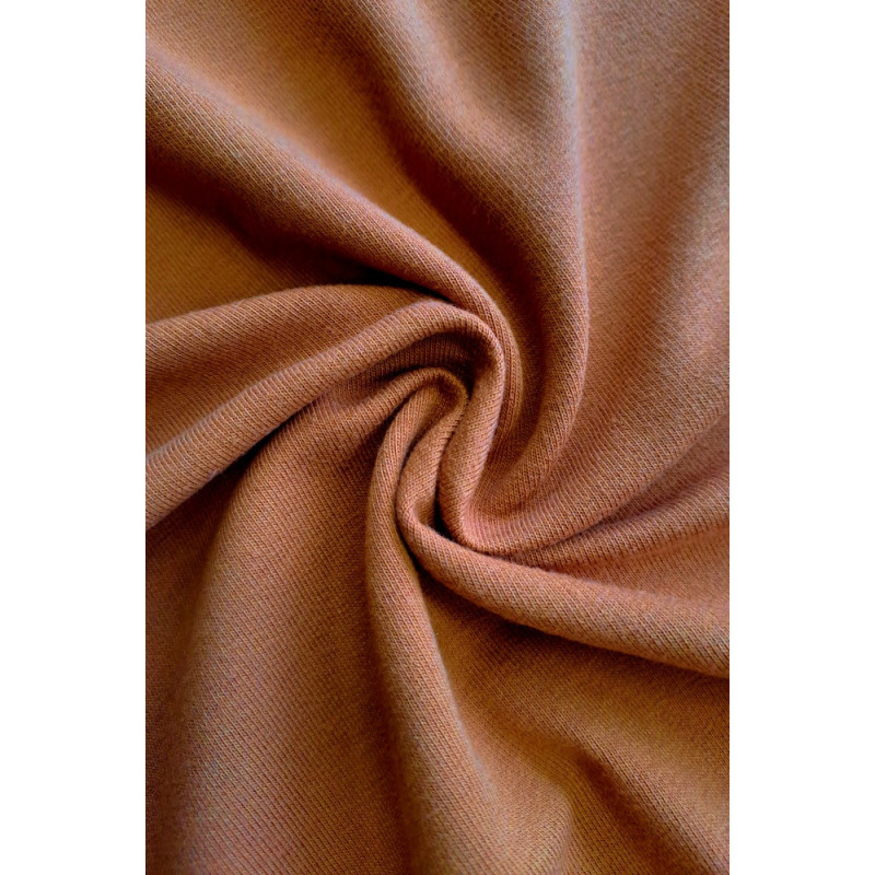 Teplákovina bavlna/elastan, světle skořicová 240