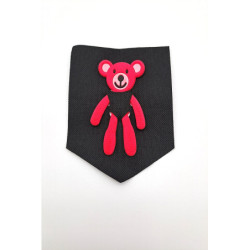 Nášivka, kapsička medvídek neon růžová