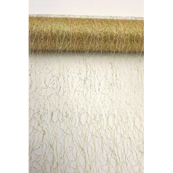 Dekorace síťka, lurex zlatá, 360