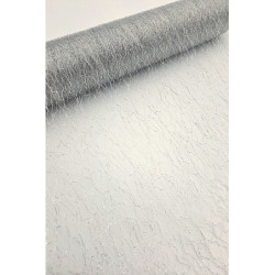 Dekorace síťka, lurex stříbrná, 360