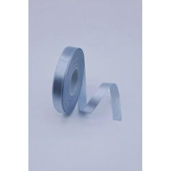 Saténová stuha - 12 mm, šedostříbrná