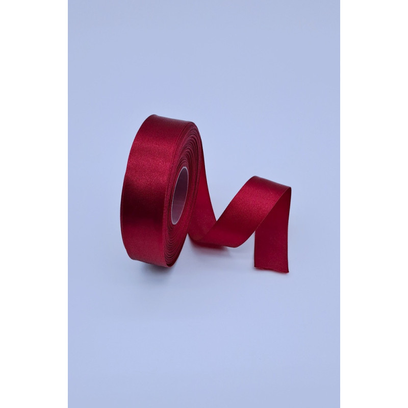 Saténová stuha - 25 mm, červená
