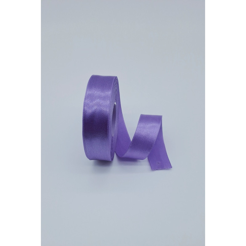 Saténová stuha - 25 mm, fialová