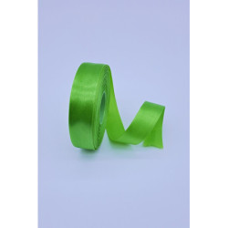 Saténová stuha - 25 mm, zelená světlá
