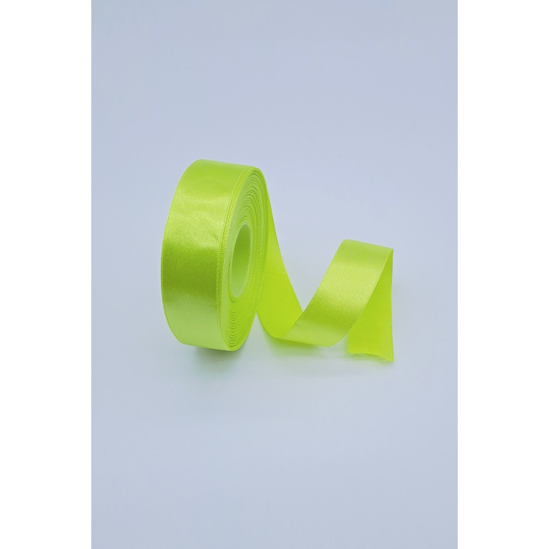 Saténová stuha - 25 mm, žlutá