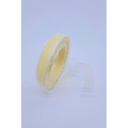 Šifonová stuha - 12 mm, vanilková