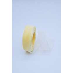 Šifonová stuha - 25 mm, vanilková