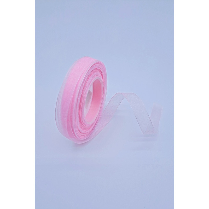 Šifonová stuha - 12 mm, růžová