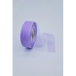 Šifonová stuha - 25 mm, fialová