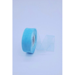 Šifonová stuha - 25 mm, tyrkysová