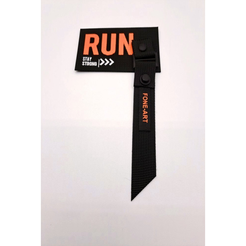 Nášivka, popruh RUN oranžová