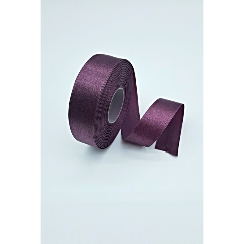 Saténová stuha - 25 mm, lilková