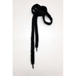 Designová šňůra černá plyš 130