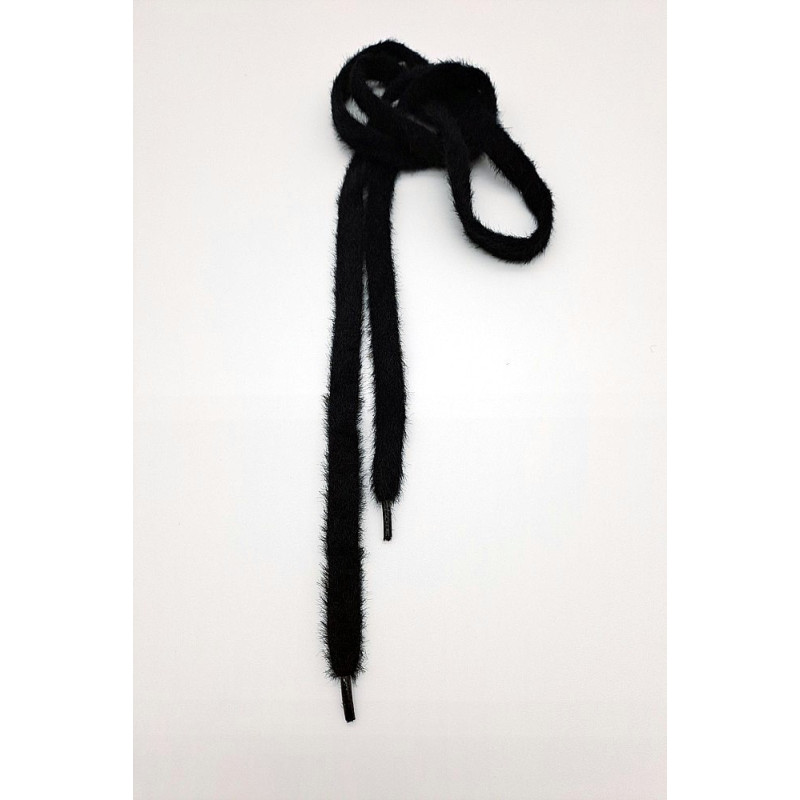 Designová šňůra černá plyš 130