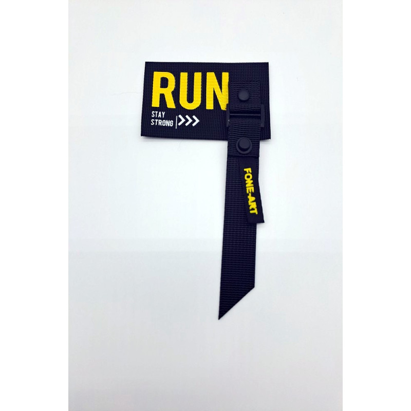 Nášivka, popruh RUN žlutá