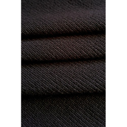 Luxusní nadýchaná svetrovina - hnědá tmavá