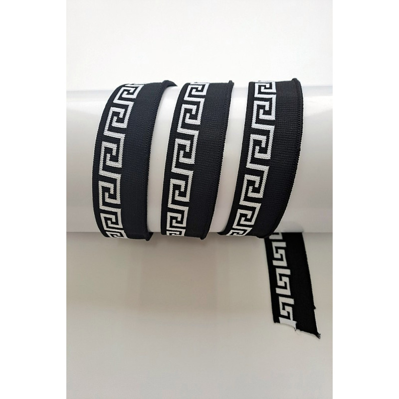 Porta 4*125, černá/bílá ornament