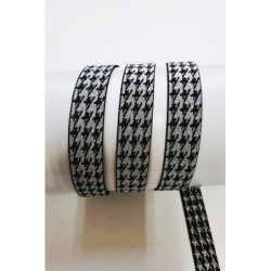 Pruženka/guma pepito černá/stříbrná 27