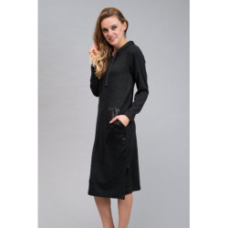 Dámské šaty Žofie s dl. rukávem a kapucí