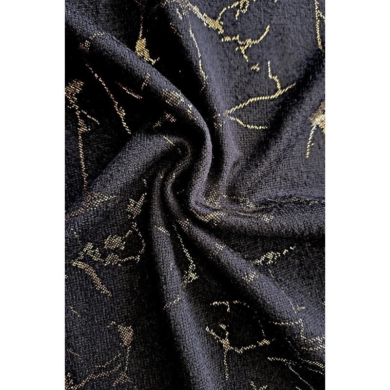 Svetrovina potisk zlatá - černá