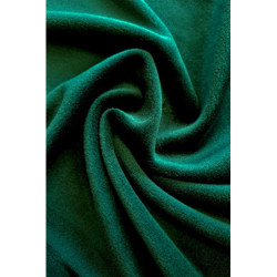 Elastický samet - zelená tmavá