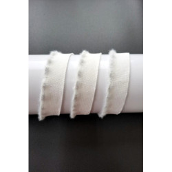 Porta s lurexem  3,5*130, smetanová/stříbrná, ovlněná