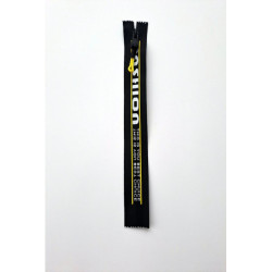 Krátký zip kapsový - potisk FASHION best... 18 cm, spirála, žlutá