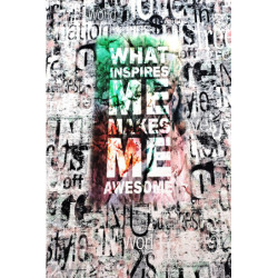 Viskóza tisk  - WHAT, panel 57x79