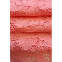 Krajka elastická - korálová