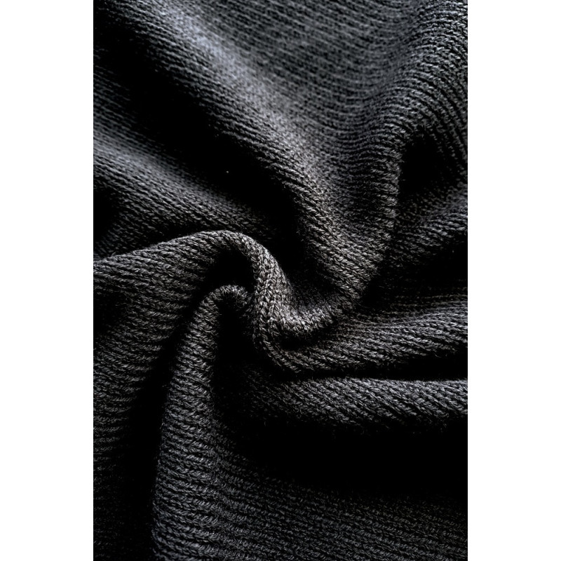 Luxusní nadýchaná svetrovina - grafit