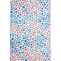 Viskóza tisk - pastelové puntíky, prémiová kvalita