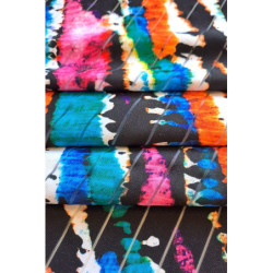 Efektní potisk diagonál na proužcích 255 zbytek