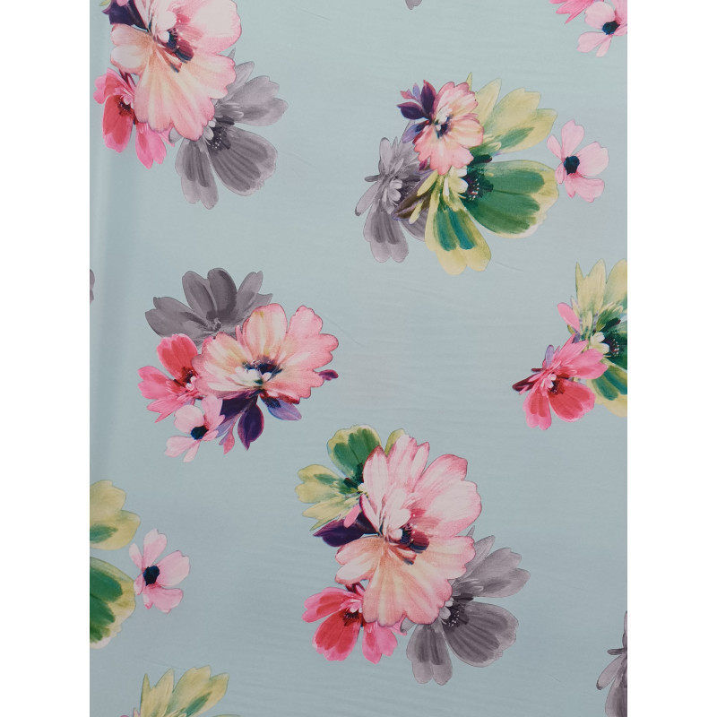 Vzdušná tkanina s květinami - romance